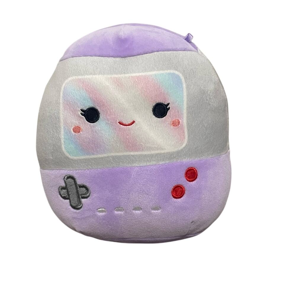 Squishmallows Galia the Gameboy 8" Electronics Squad Purple Grey Plush 2021